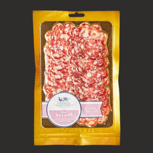 CORNISH CHARCUTERIE SLICED TRADITIONAL SALAMI 50g.