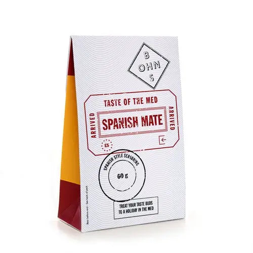 Spanish Mate book by BOHNS Rubs featuring Spanish style seasoning recipes and culinary tips in a hardcover format.