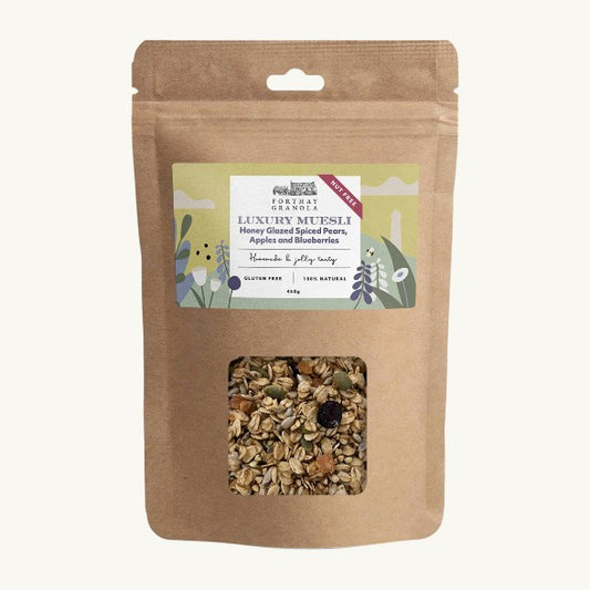 Forthay Granola Luxury Muesli Honey Glazed Spiced Pear, Apple & Blueberry 450g