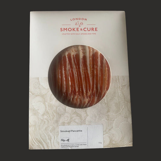 London Smoke & Cure Smoked Pancetta 50g.