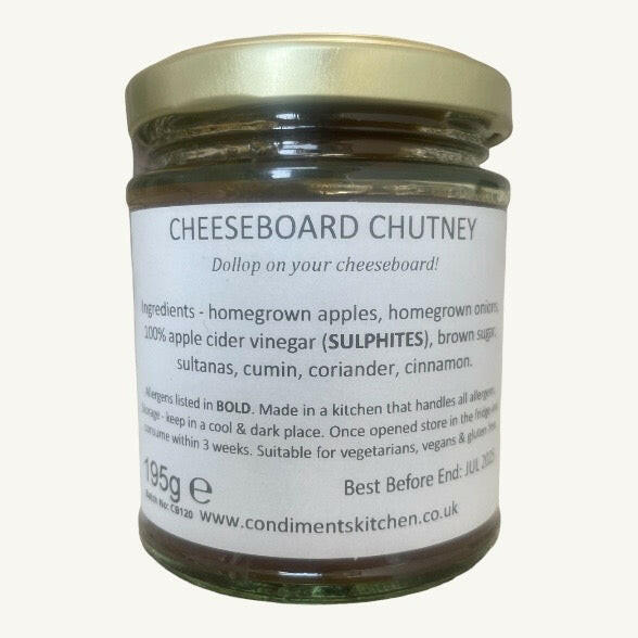 THE CONDIMENTS KITCHEN CHEESEBOARD CHUTNEY 195g.