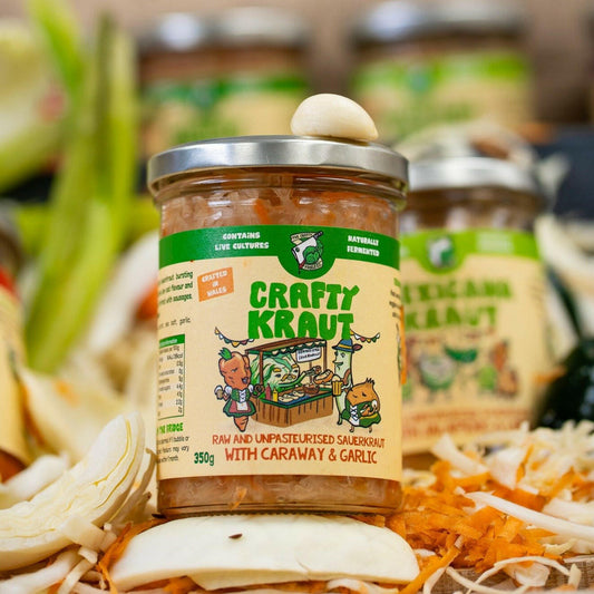 CRAFTY KRAUT WITH CARAWAY & GARLIC.