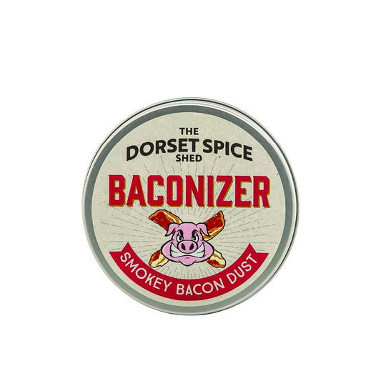 The Dorset Spice Shed Baconizer Smokey Bacon Dust - Meat Free Bacon Flavour Seasoning Blend - Makes Anything Taste of Smokey Bacon