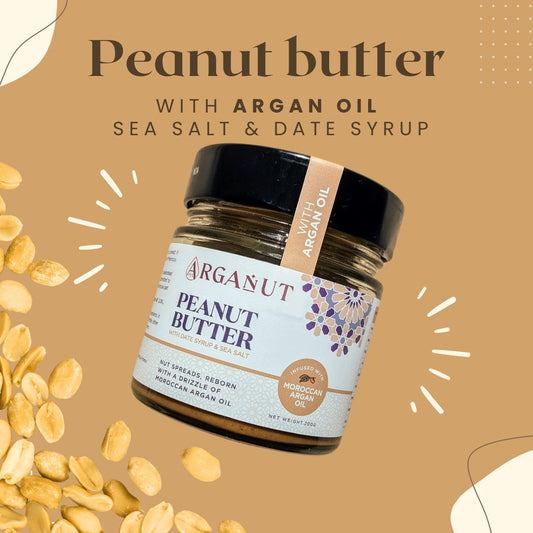 Luxurious Peanut Butter with Argan oil & Date syrup - Smooth - 200g