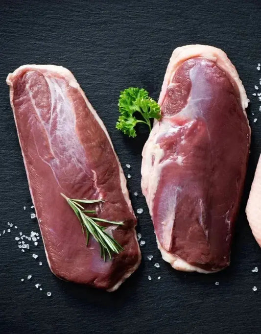 Raw Chicken Breasts on a tray