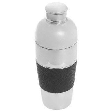 Orsina silver finish cocktail shaker for mixology and bar accessories