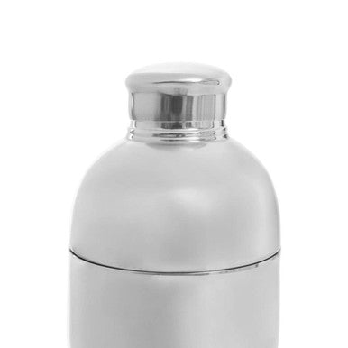 Orsina silver finish cocktail shaker for mixology and bar accessories