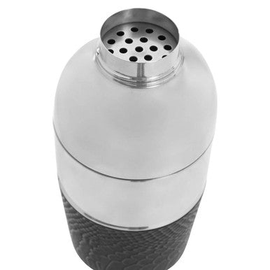 Orsina silver finish cocktail shaker for mixology and bar accessories