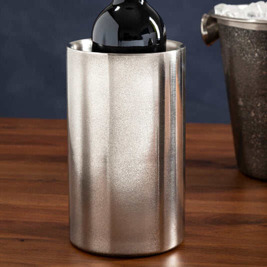 Orsina glitter effect wine cooler with speckled finish for stylish barware display