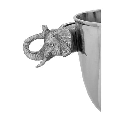 Orsina Elephant Wine Cooler, sculptural elephant-shaped ice bucket for chilling wine