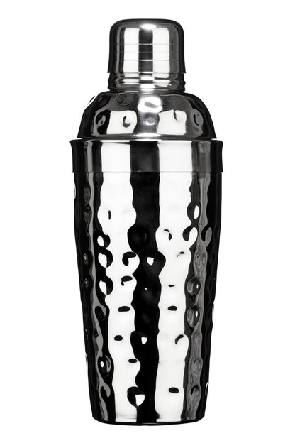 Stainless Steel Hammered Effect 500Ml Cocktail Shaker | Mixology