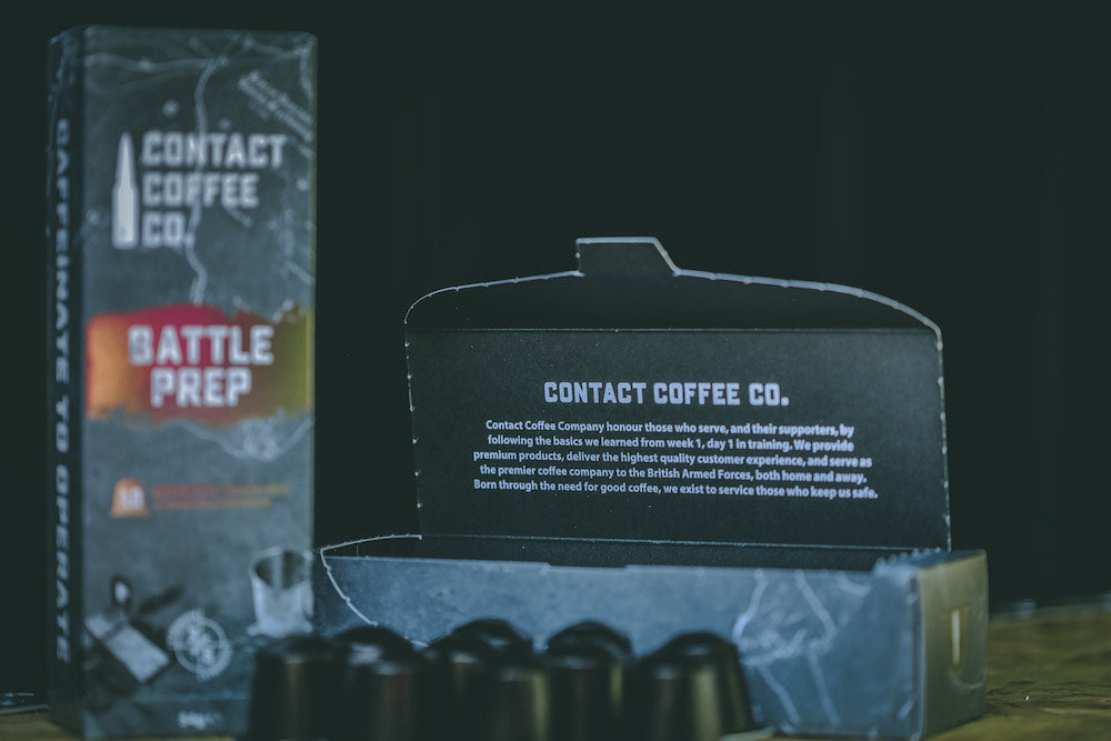 Monthly Nespresso coffee deals from Contact Coffee Company Ltd. featuring a variety of Nespresso capsules and accessories.