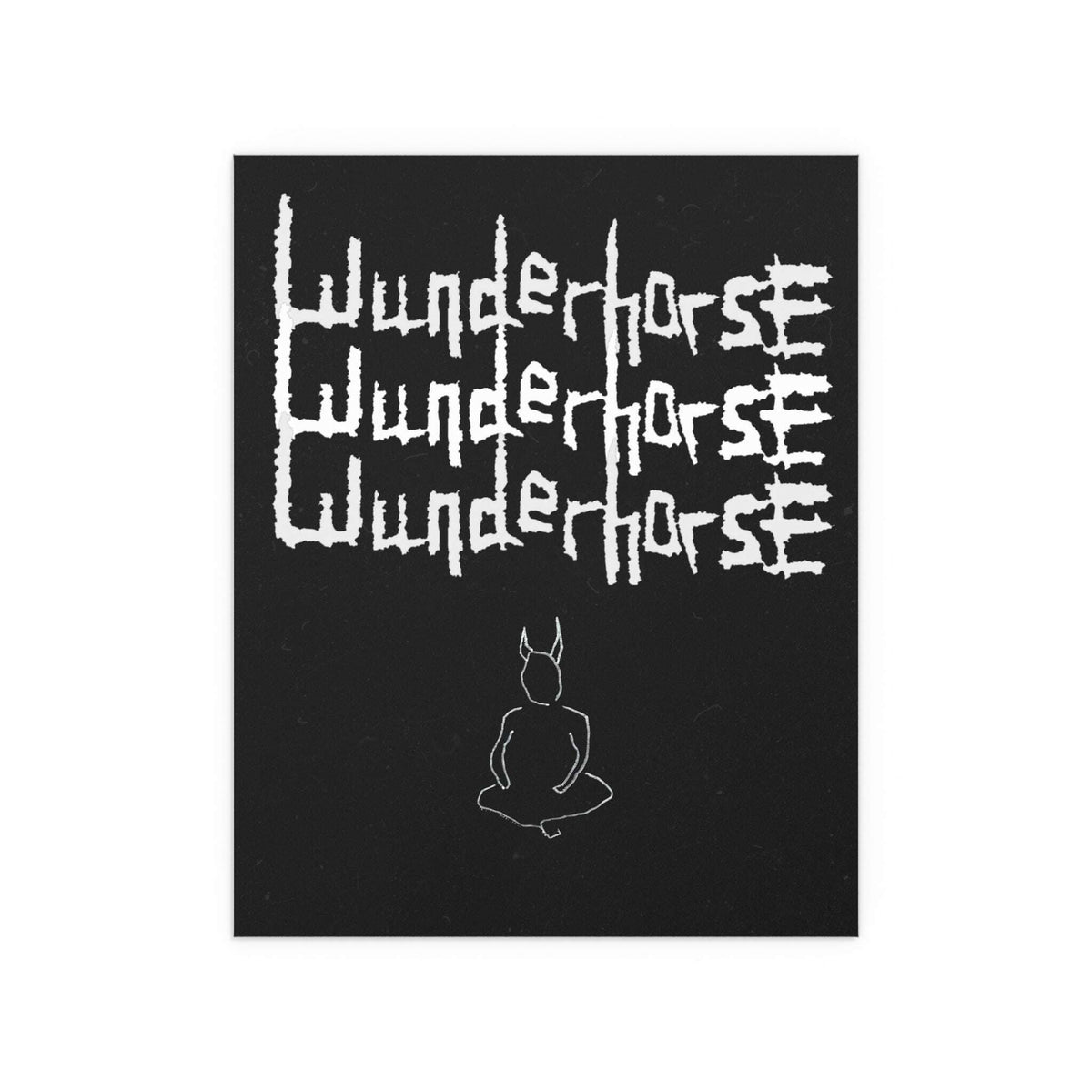 Wunderhorse Devil print poster by Glow On Prints featuring a striking devil-themed artwork on high-quality paper.