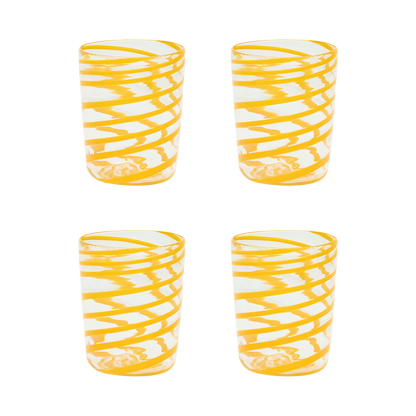 The Kiki Tumbler in Orange, Set of Four