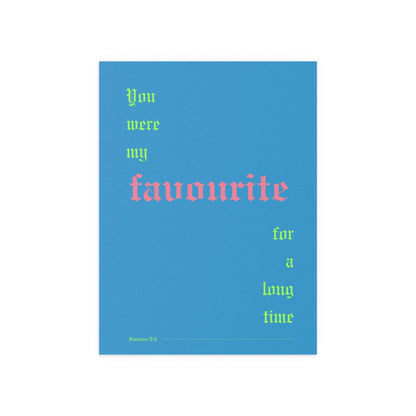 Romance Blue Fontaines DC Favourite poster by Glow On Prints featuring band members in vibrant blue tones.