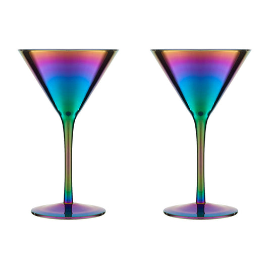 Orsina Aurora set of 2 cocktail glasses with elegant clear glass design