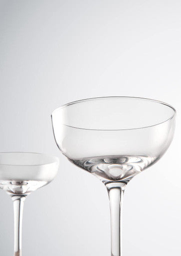 Orsina Mila set of 2 cocktail glasses, 300ml each, clear glassware displayed side by side