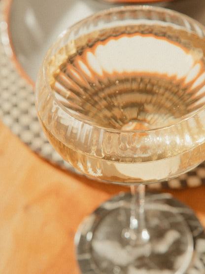 Set of four Orsina Lyle cocktail glasses displayed together