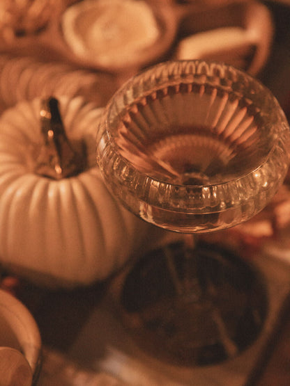 Set of four Orsina Lyle cocktail glasses displayed together