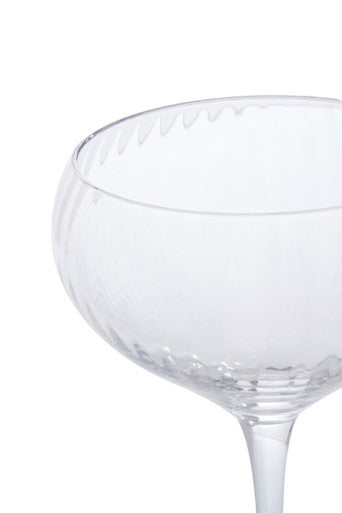 Set of four Orsina Lyle cocktail glasses with elegant clear glass design