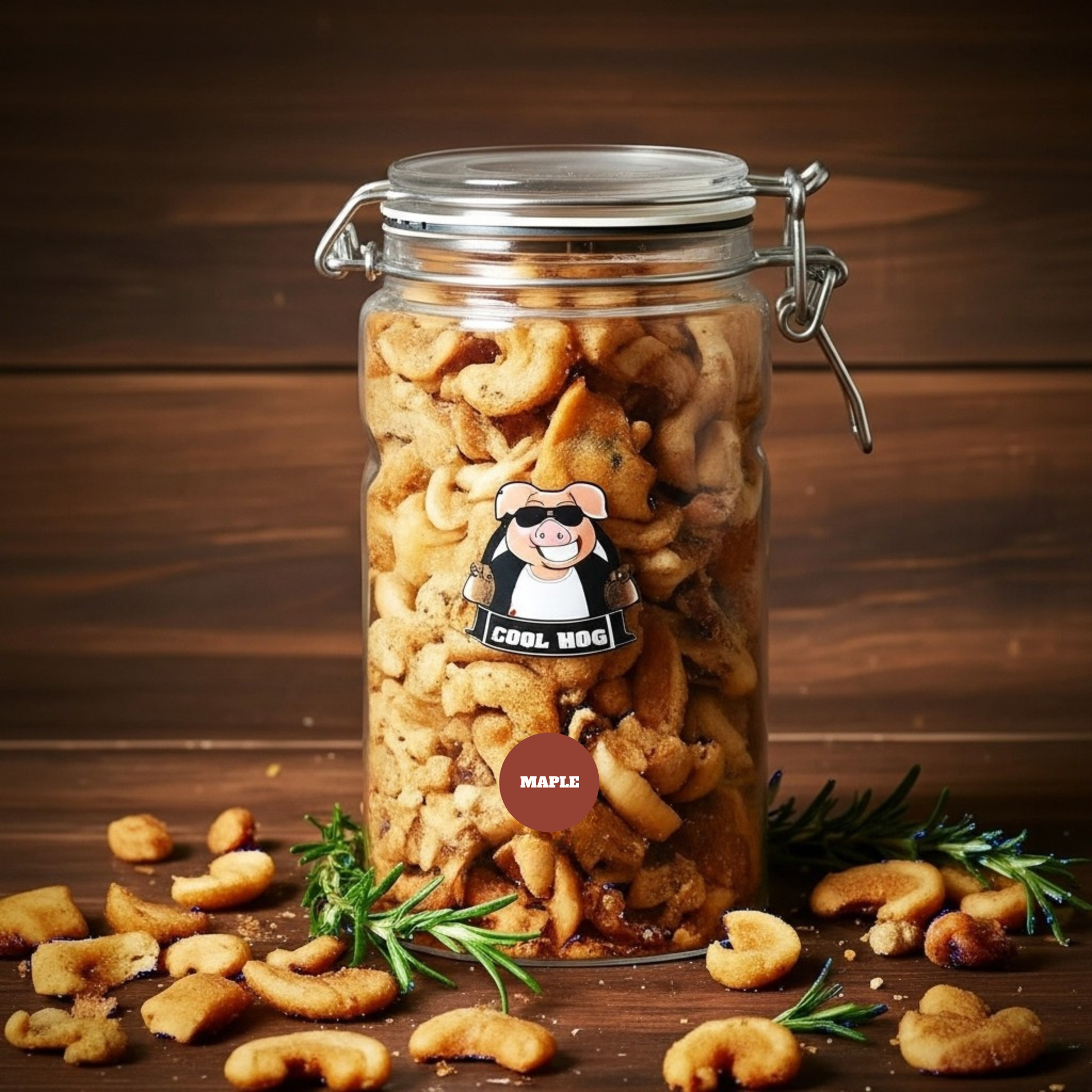 Maple Flavour Pork Scratching Jar - ArtisanBox