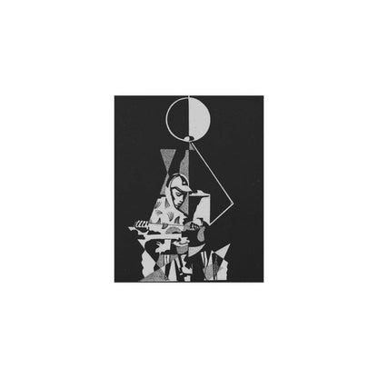 King Krule 6 Feet Beneath The Moon poster by Glow On Prints, featuring a dark, artistic design of the musician and album title.