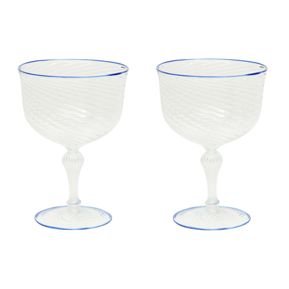 The Dido Coupe in Blue, Set of Two