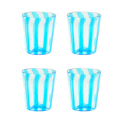 The Giorgio Tumbler in Turquoise, Set of Four