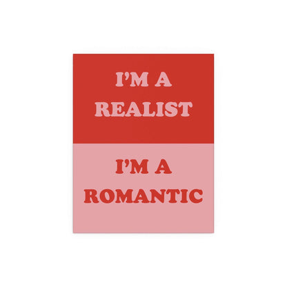 Glow On Prints The Cribs I'm a Realist poster featuring bold black and white typography on high-quality paper.