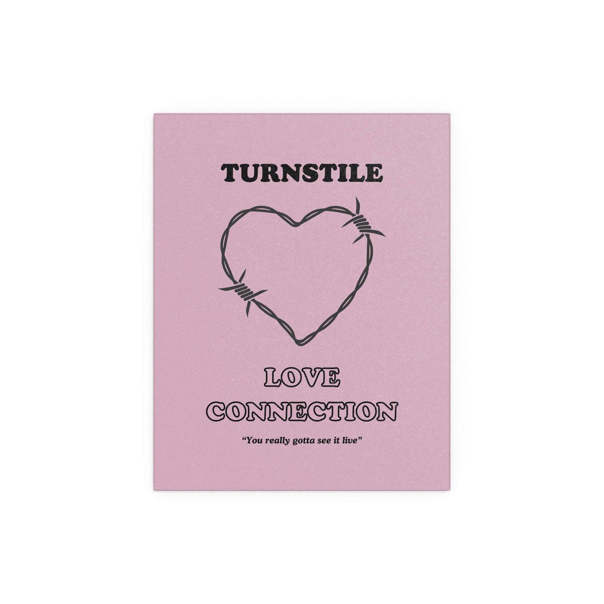 Glow On Prints TLC turnstile poster featuring vibrant, detailed artwork suitable for decor or collection display.