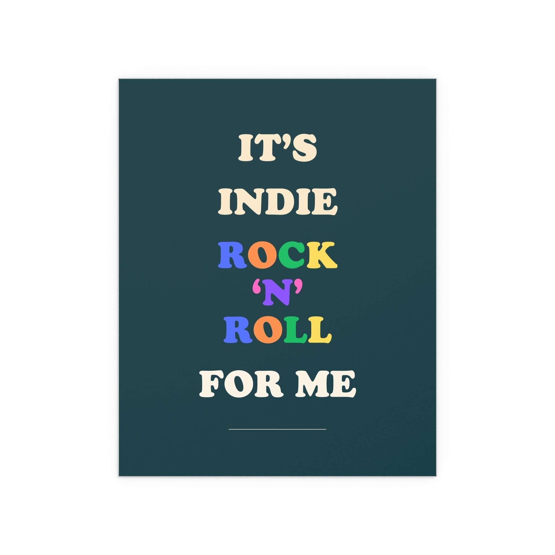 Blue poster of The Killers' Glamorous Indie Rock n Roll album by Glow On Prints, featuring band artwork and vibrant colors.