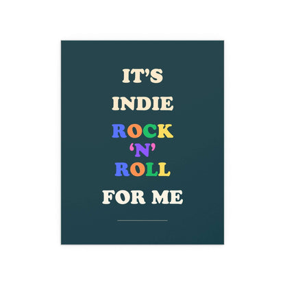 Blue poster of The Killers' Glamorous Indie Rock n Roll album by Glow On Prints, featuring band artwork and vibrant colors.