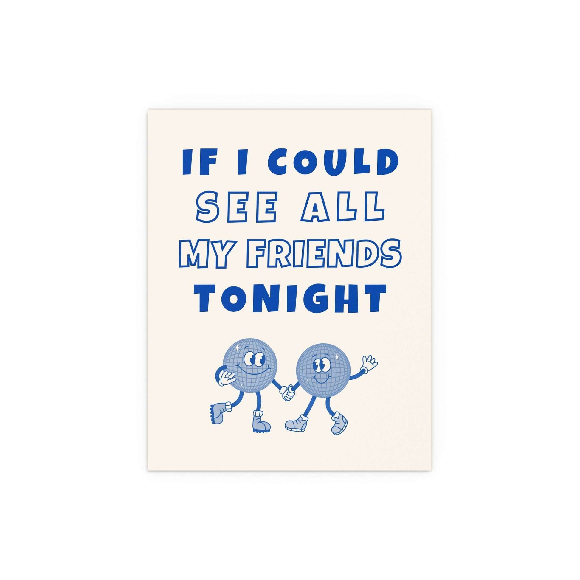 LCD Soundsystem "All My Friends" poster by Glow On Prints featuring bold typography on high-quality print.
