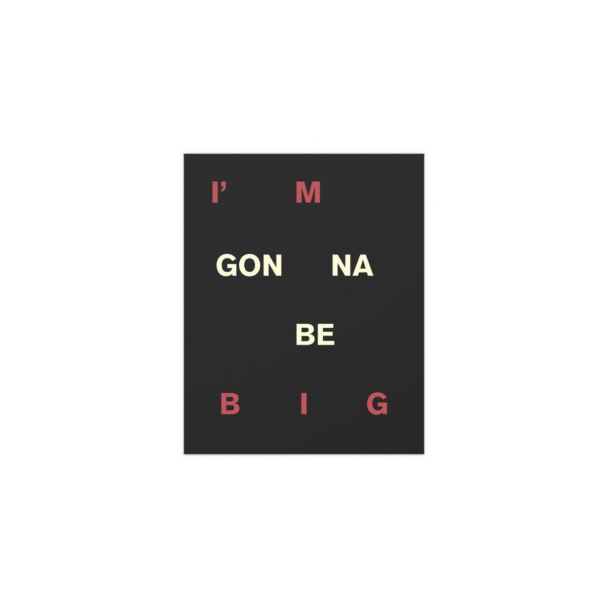 Colorful poster of Fontaines DC band titled "Big" by Glow On Prints, featuring vibrant artwork and bold typography.
