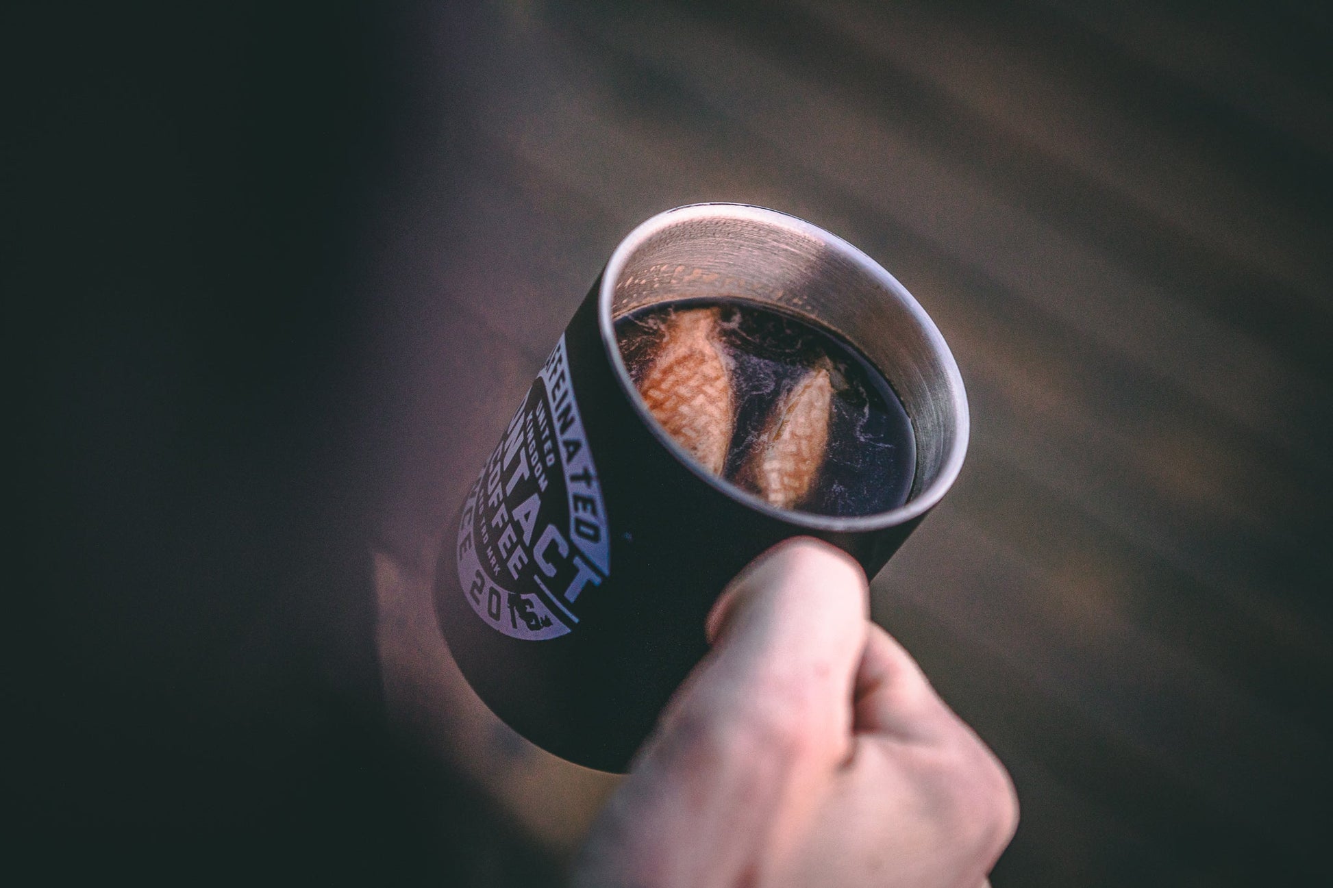 Single serve coffee bag from Contact Coffee Company Ltd. featuring Battle Prep blend in a convenient brewing pouch.