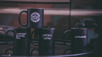 Contact Coffee Co Mug Sortie Bundle gear, featuring a stylish coffee mug with Contact Coffee Company Ltd. branding.