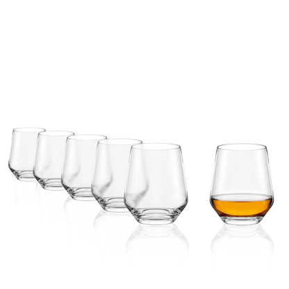 Stolzle Lausitz Quatrophil Whisky Tumbler Glasses - 470ml - Box of 6