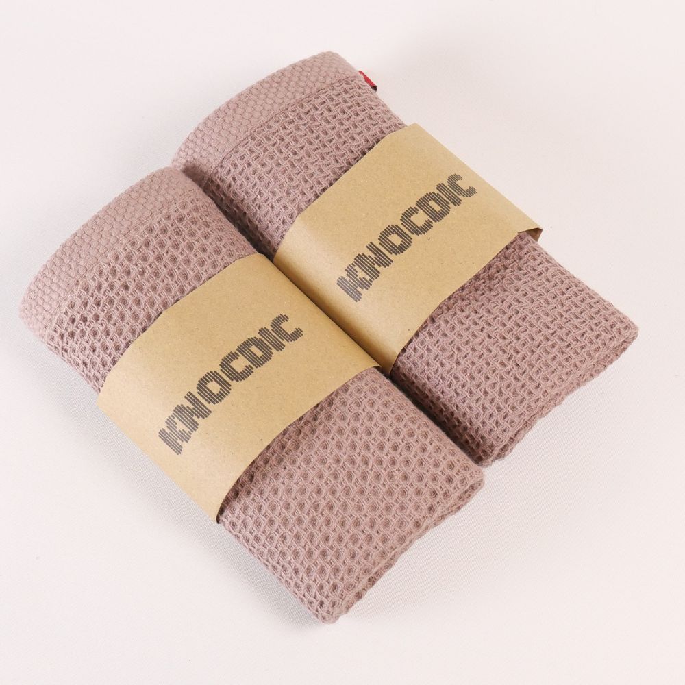 KNOCDIC® Premium coffee cloth pack of 2, barista’s choice, 34x34 cm, showing soft, durable fabric for coffee brewing and cleaning.
