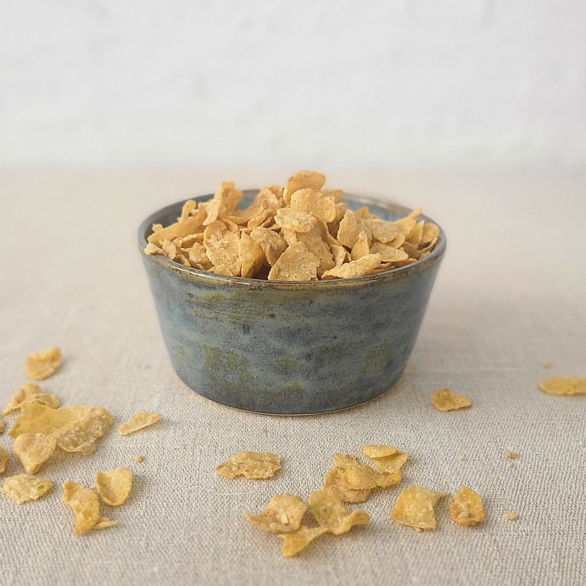 Seafoam blue ceramic breakfast bowl by Katie L Thompson Designs, featuring a classic design with a glossy finish.