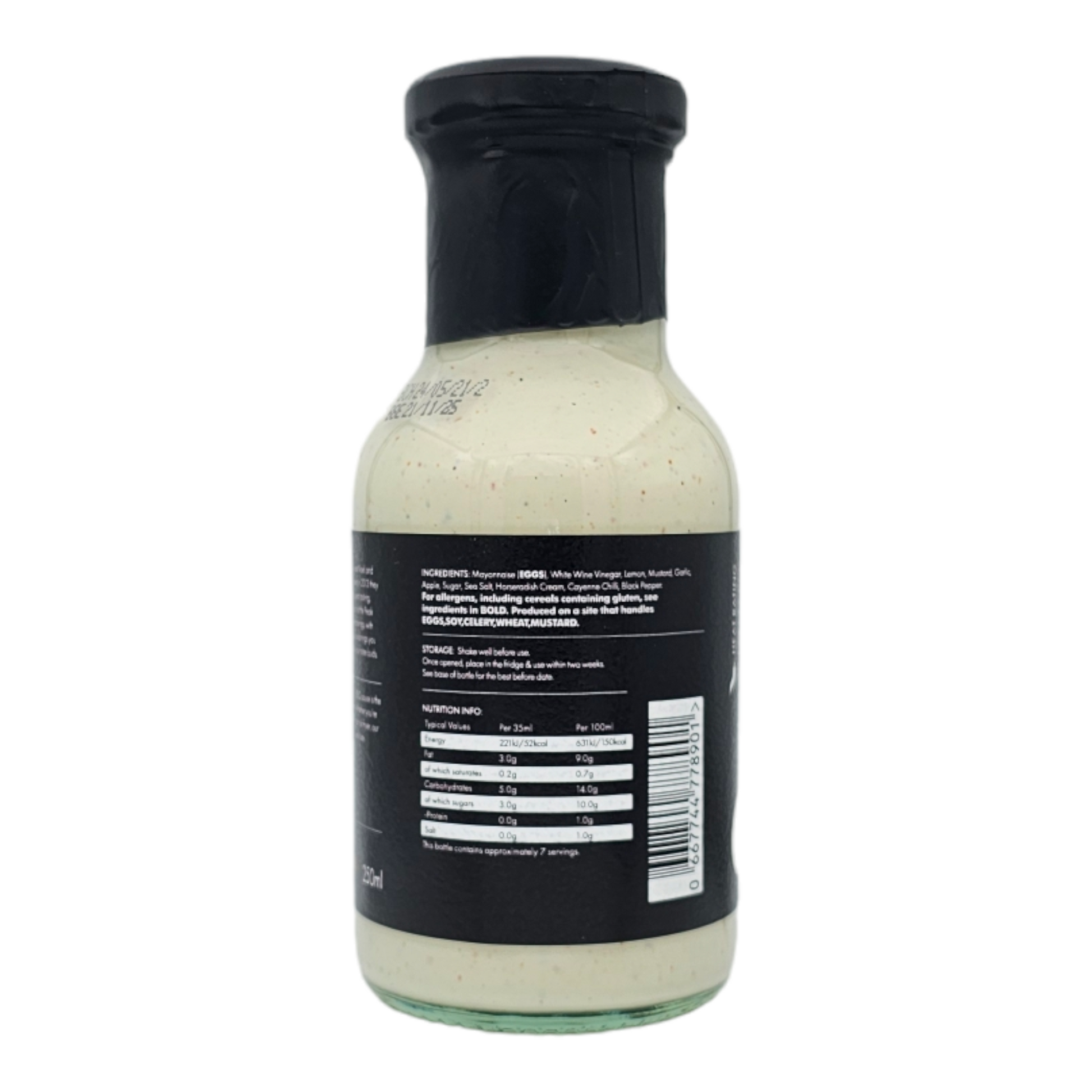 Bottle of FireFly Barbecue Alabama White BBQ Sauce with label, showcasing creamy white sauce for grilling and dipping.