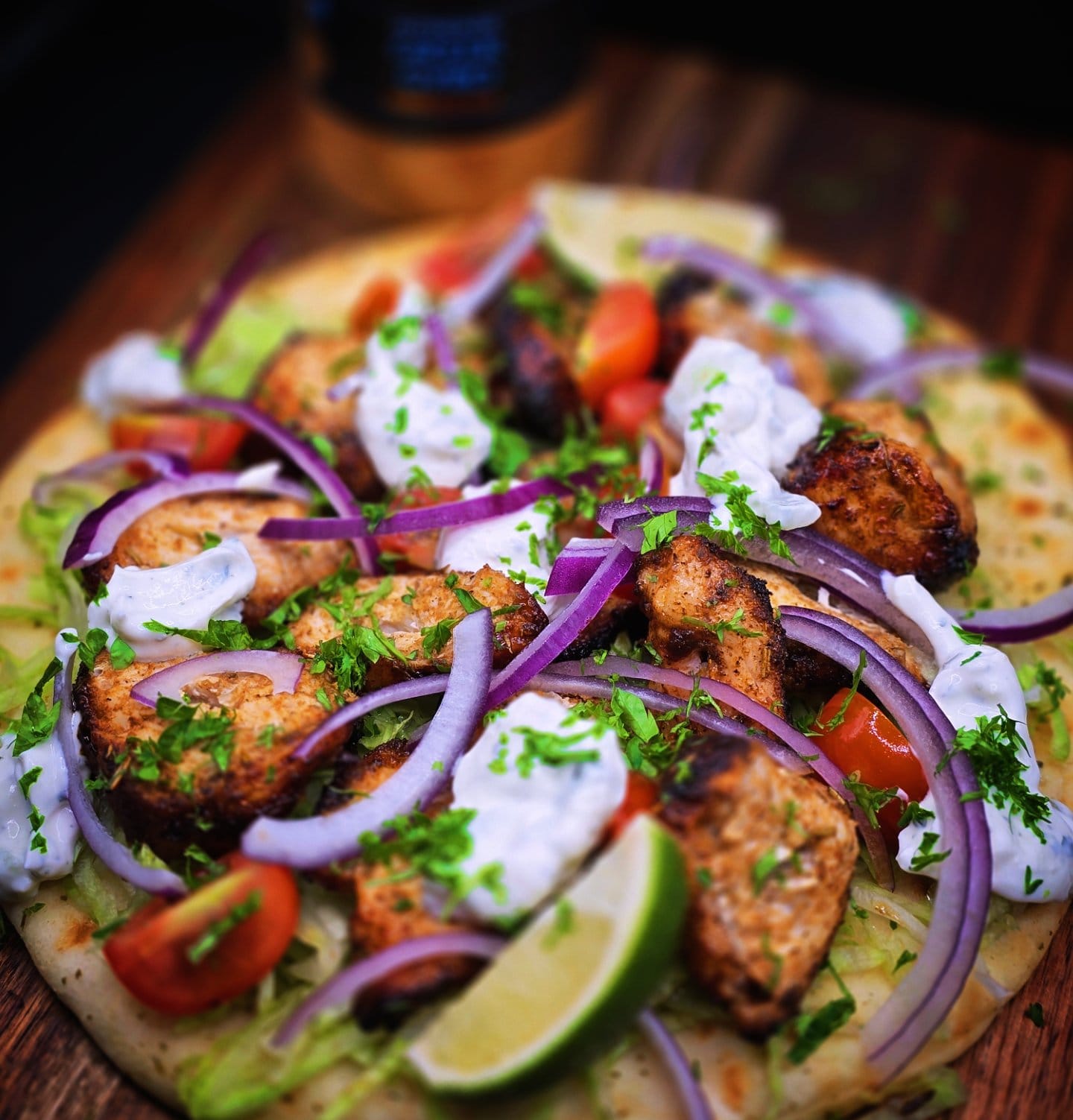 FireFly Barbecue Greek Gyro Spice Seasoning Blend in a jar, ideal for adding flavor to grilled meats and Mediterranean dishes.