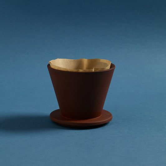 Aaron Probyn Colombo ceramic coffee dripper with a sleek, modern design for brewing coffee.