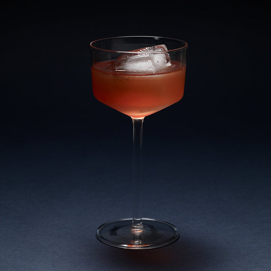 Set of two Aaron Probyn JUNIPER small red wine glasses, stylish and compact for everyday use, with clear glass design.