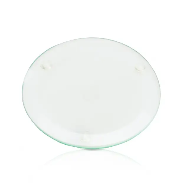 Jade glass round coaster with smooth surface, designed as a stylish accessory for protecting surfaces from drinks.