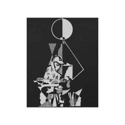 King Krule 6 Feet Beneath The Moon poster by Glow On Prints, featuring album cover art with dark moon and cityscape design.