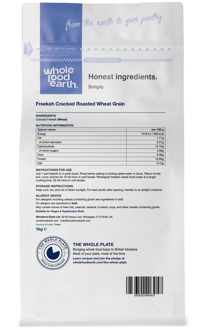 Freekeh Cracked Roasted Wheat Grain