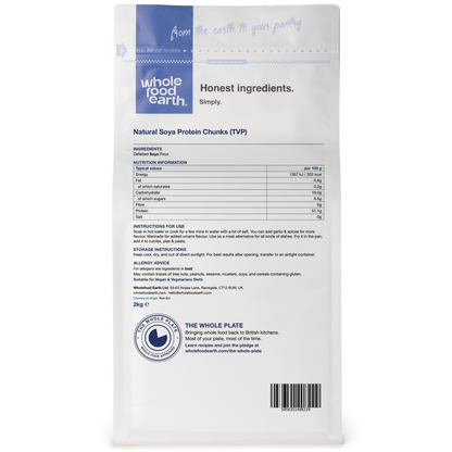 TVP Natural Chunks Soya Protein