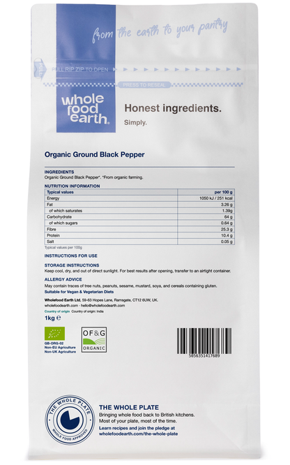 Organic Ground Black Pepper