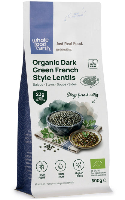 Organic Dark Green French Style Lentils