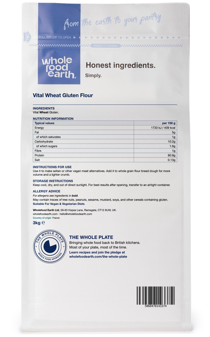 Vital Wheat Gluten Flour - Serious Grains
